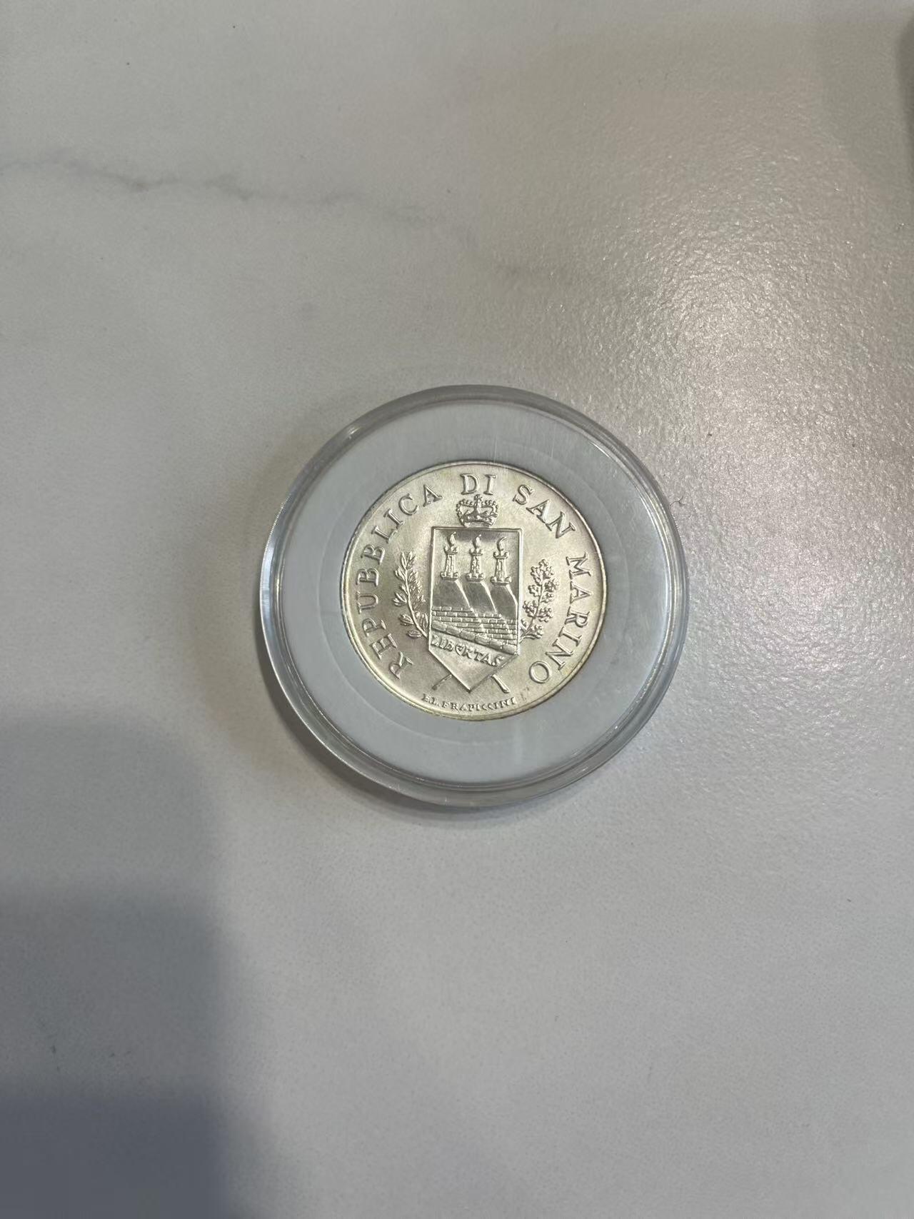 ❤️【币观天下】❤️ 第349期钱币拍卖场- 2026.4.24周五晚上6点半场 长期征集拍品  圣马力诺 2004 年 5 欧元纪念银币 纪念意大利古物学家巴托洛梅奥博尔盖西 925银重18 克