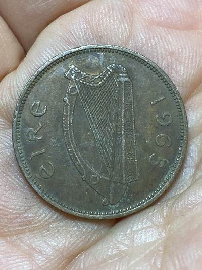 2026年第四十七场(总第二百一十六场）外国好品散币场(免佣金) 爱尔兰🇮🇪1965年1/2便士(共和国时期第一套)