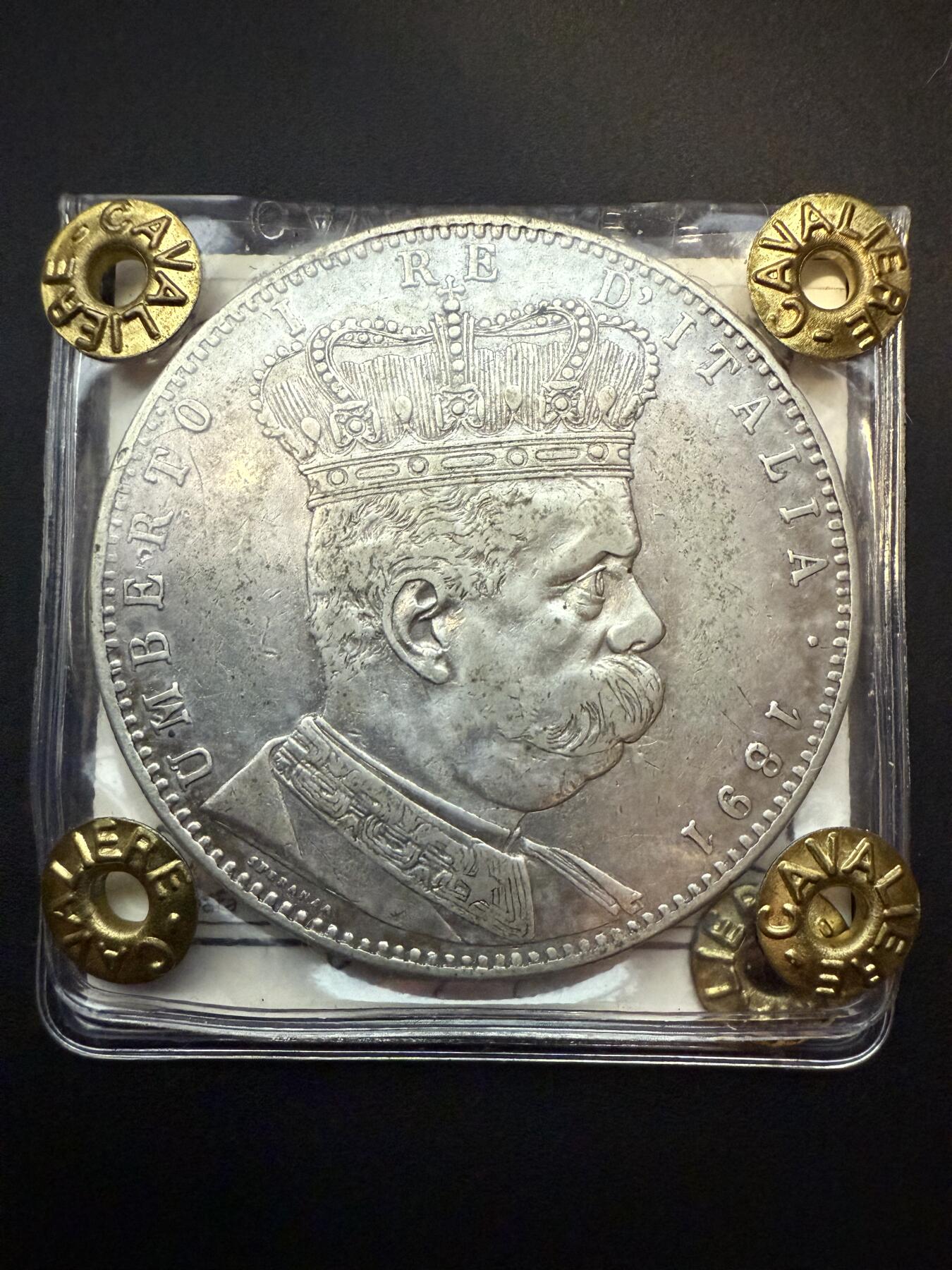 【周六 19:30】乾藏阁外国银币专场・裸币 / 评级币 + 银章铜章 保真包老 1891首年！意属厄立特里亚殖民名誉品5里拉银币 意大利老牌评级证书认证