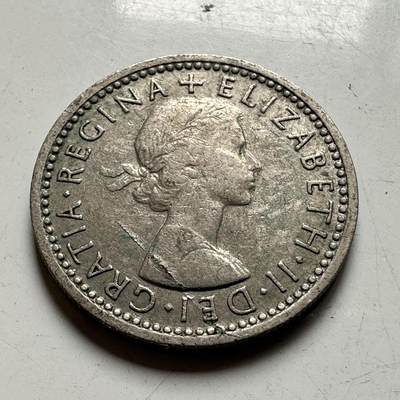 🌹外币初藏🌹🐯2026年第45场   每周二四六晚8️⃣点  世界硬币 英国1960年 6便士