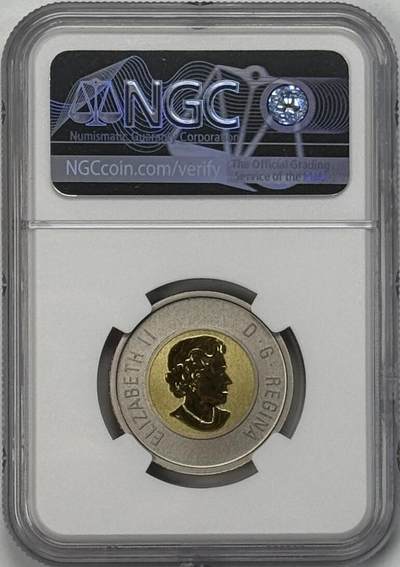 S&S Numismatic世界钱币-拍卖 第126期  加拿大2011年 野生动物幼崽系列-麋鹿幼崽 2加元双色纪念币 NGC SP70