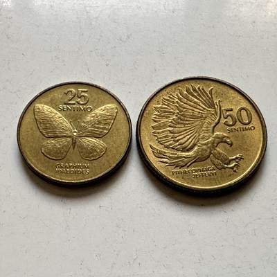 🌹外币初藏🌹🐯2026年第45场   每周二四六晚8️⃣点  世界硬币 菲律宾1994年小版25/50分一对