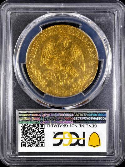 【雨安】【直播拍卖】【评级币章-132期】 2026-04-25 周六 19:30 (金价1050, 银价18.60)  [评级金铂] Mexico [金币] 墨西哥 8埃斯库多 1846年 鹰洋 [27.07克, 0.875金]  PCGS-VF