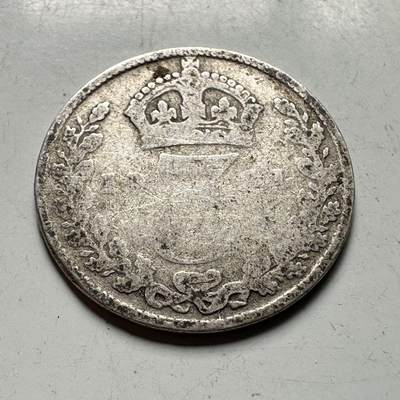 🌹外币初藏🌹🐯2026年第45场   每周二四六晚8️⃣点  世界硬币 英国 1901年 维多利亚 3便士银币 b