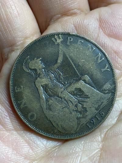 2026年第四十七场(总第二百一十六场）外国好品散币场(免佣金) 英国🇬🇧1915年1便士(乔治五世第一版)