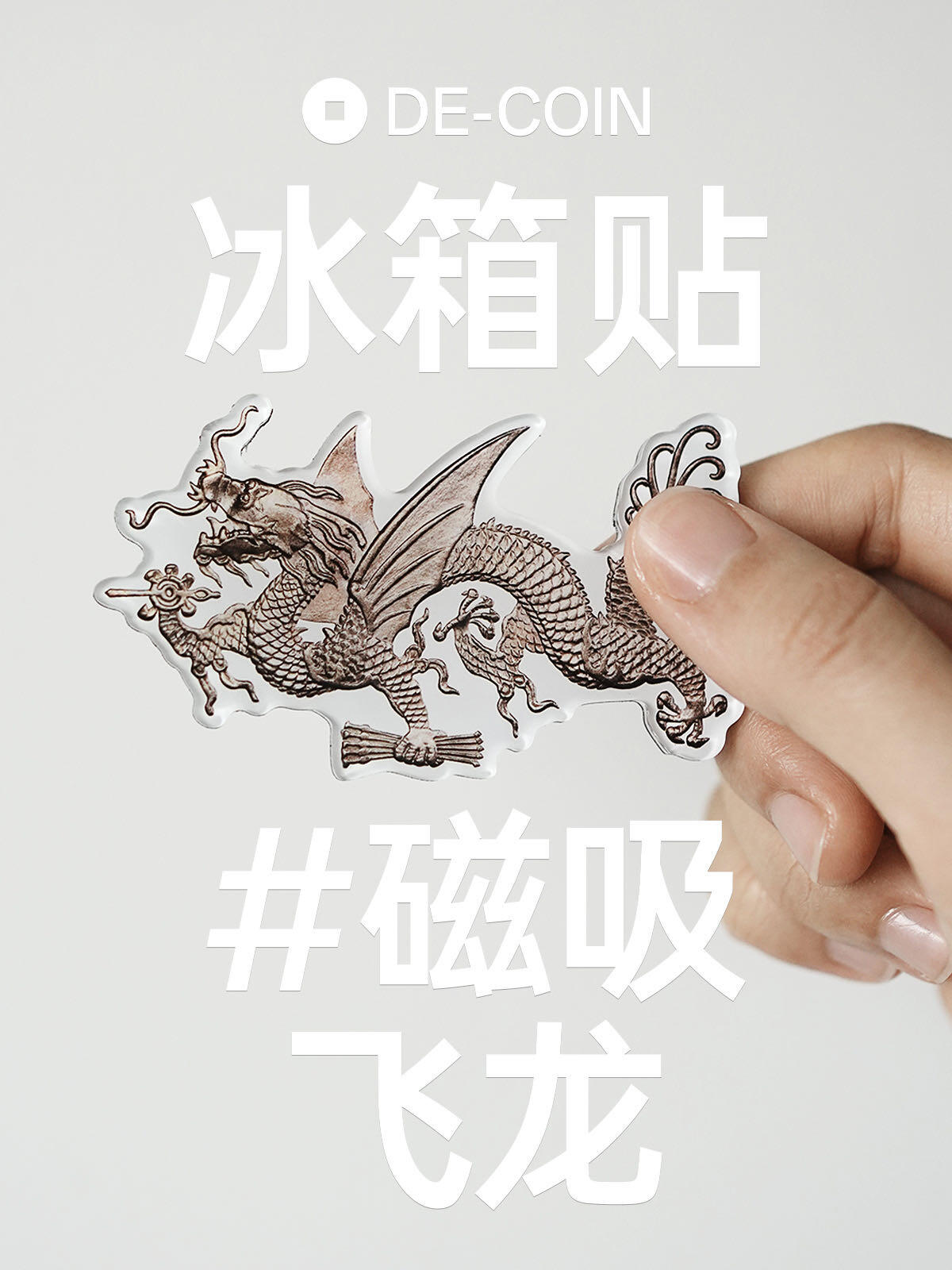 飞龙银元冰箱贴/老银元亚克力冰箱贴