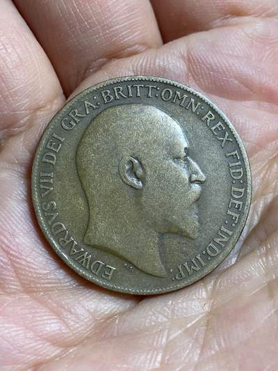 2026年第四十七场(总第二百一十六场）外国好品散币场(免佣金) 英国🇬🇧1908年1便士(爱德华七世时期)