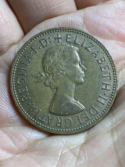 2026年第四十七场(总第二百一十六场）外国好品散币场(免佣金) 英国🇬🇧1961年1便士(伊丽莎白二世青年桂冠第二版)