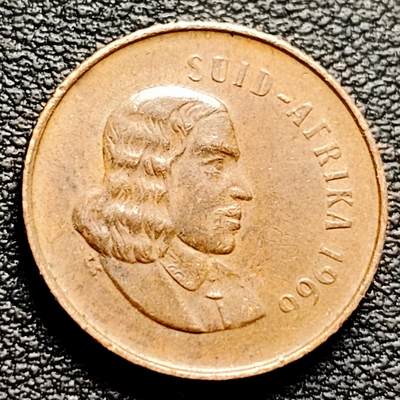 泉币菌-第230场-拍品多 请提前出价 麻雀 南非1966年 1分青铜硬币 19毫米 3.0克 铜钱纪念币
