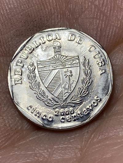 2026年第四十七场(总第二百一十六场）外国好品散币场(免佣金) 古巴🇨🇺2000年5分(第二套第二版旅游外汇币)