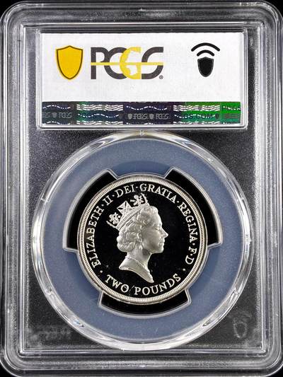 【雨安】【直播拍卖】【评级币章-132期】 2026-04-25 周六 19:30 (金价1050, 银价18.60)  [评级现代] Great Britain 英国 2镑 1986年 英联邦运动会 PCGS-PR69DCAM 精制币