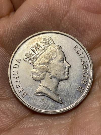 2026年第四十七场(总第二百一十六场）外国好品散币场(免佣金) 百慕大🇧🇲1988年25分(伊丽莎白二世中年高冠)