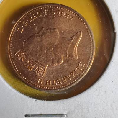 沼泽如烟--第1062场 英国1989年1便士