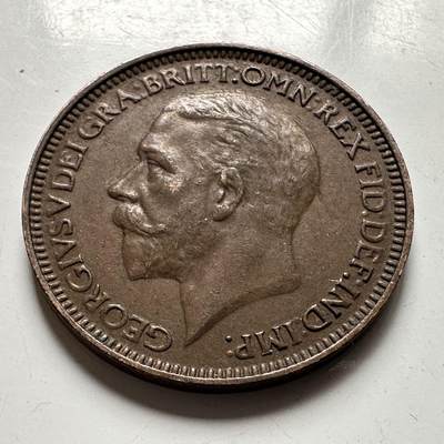 🌹外币初藏🌹🐯2026年第45场   每周二四六晚8️⃣点  世界硬币 英国 1936年 乔治五世 一法新铜币