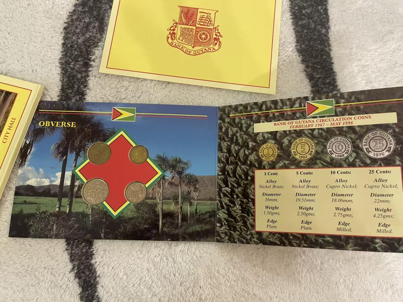 ❤️【币观天下】❤️ 第349期钱币拍卖场- 2026.4.24周五晚上6点半场 长期征集拍品  圭亚那1996年官方MS套币 全新原包装 