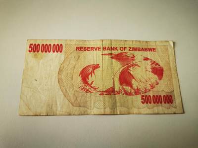 零零发流通品外国纸币拍卖 无佣金 津巴布韦