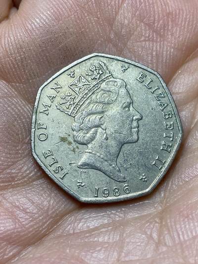 2026年第四十七场(总第二百一十六场）外国好品散币场(免佣金) 英属马恩岛🇮🇲1986年20便士(伊丽莎白二世中年高冠第一版)