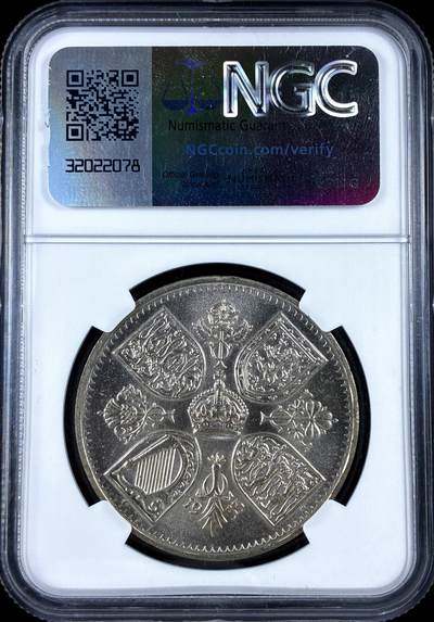 【雨安】【直播拍卖】【评级币章-132期】 2026-04-25 周六 19:30 (金价1050, 银价18.60)  [评级欧洲] Great Britain 英国 1克朗 1953年 登基  NGC-MS64