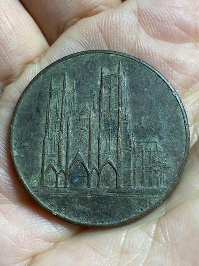 2026年第四十七场(总第二百一十六场）外国好品散币场(免佣金) 美国🇺🇸纽约代币(纽约圣约翰教堂铜制代币)