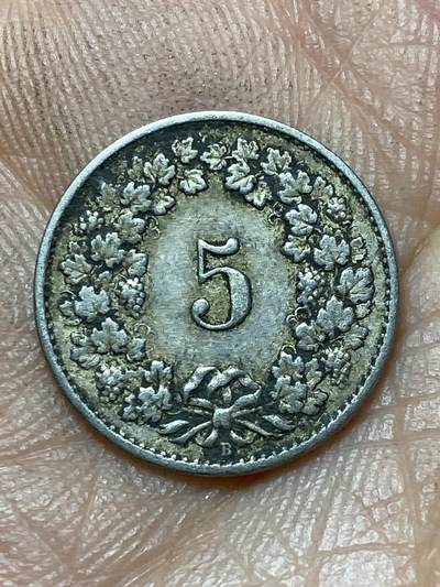 2026年第四十七场(总第二百一十六场）外国好品散币场(免佣金) 瑞士🇨🇭1920年5拉彭(第二版，B标伯尔尼造)