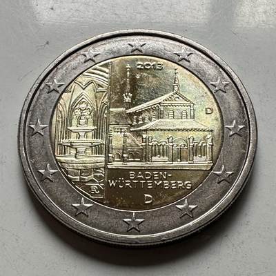 🌹外币初藏🌹🐯2026年第45场   每周二四六晚8️⃣点  世界硬币  德国 2013年 巴登-符腾堡州 2欧元纪念币