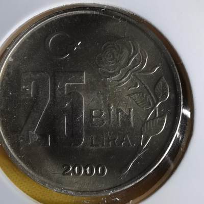 沼泽如烟--第1063场 - 土耳其2000年2.5万里拉