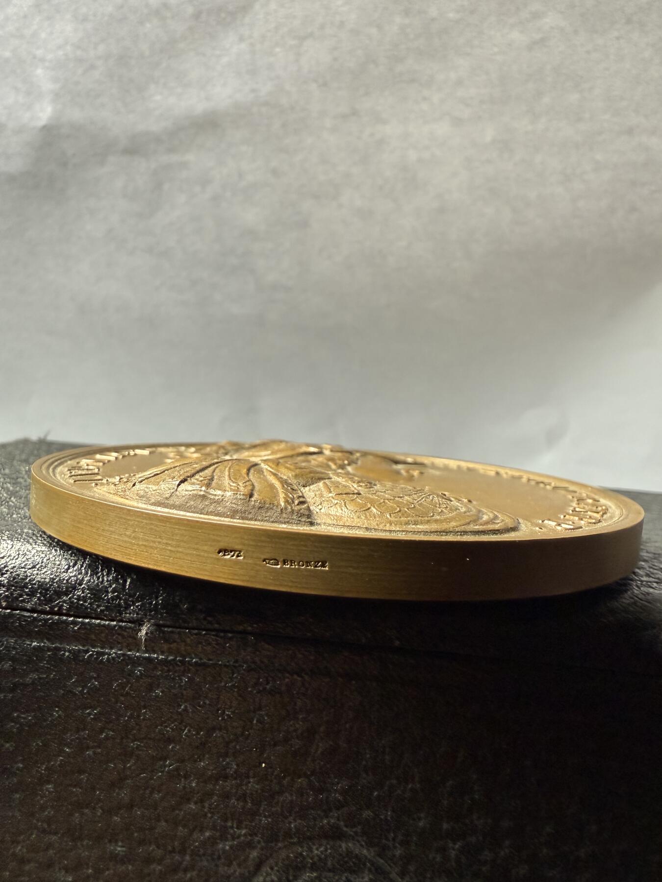 【周六 19:30】乾藏阁外国银币专场・裸币 / 评级币 + 银章铜章 保真包老 路易十四太阳王 大型青铜纪念章