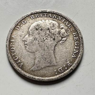 🌹外币初藏🌹🐯2026年第45场   每周二四六晚8️⃣点  世界硬币 英国 1884年 维多利亚 3便士银币 a