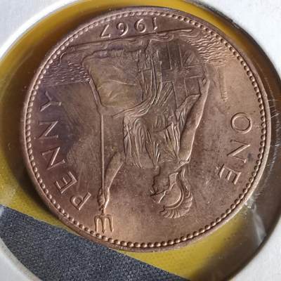 沼泽如烟--第1062场 英国1967年1便士