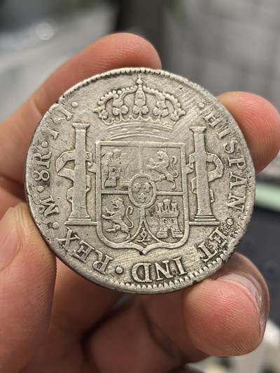 博洋堂“生趣盎然”4月精品专场暨第169期（全场包邮） 西属墨西哥1815年MO JJ斐迪南七世双柱银币