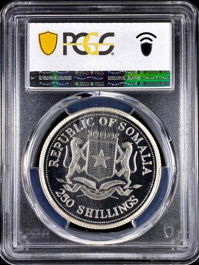 【雨安】【直播拍卖】【评级币章-132期】 2026-04-25 周六 19:30 (金价1050, 银价18.60)  [评级现代] Somalia 索马里 250先令 1997年 东京环球峰会 PCGS-PR68DCAM 精制币