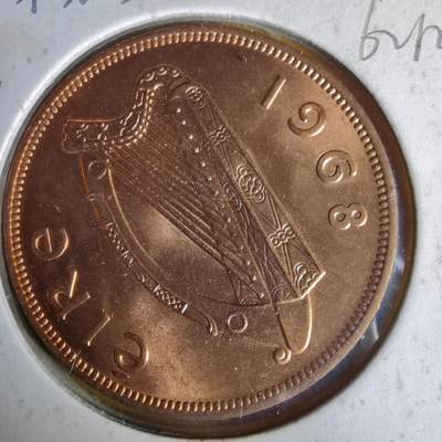 沼泽如烟--第1062场 爱尔兰1968年1便士