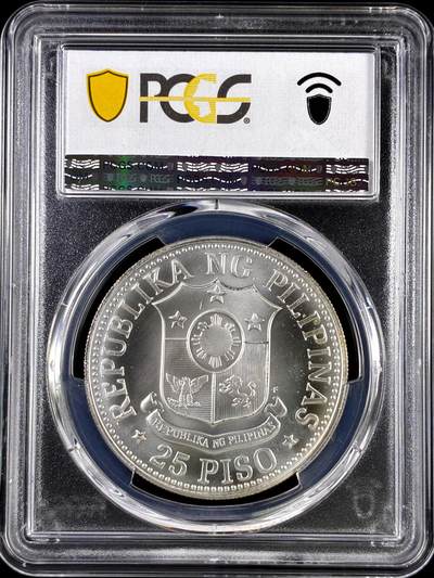 【雨安】【直播拍卖】【评级币章-132期】 2026-04-25 周六 19:30 (金价1050, 银价18.60)  [评级现代] Philippines 菲律宾 25比索 1976年 FAO  PCGS-MS66