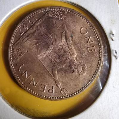 沼泽如烟--第1062场 英国1967年1便士