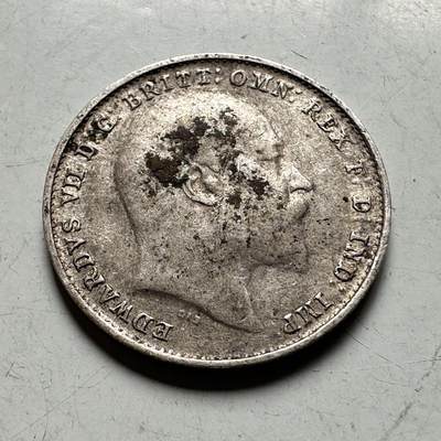 🌹外币初藏🌹🐯2026年第45场   每周二四六晚8️⃣点  世界硬币 英国 1910年 爱德华七世 3便士银币 b