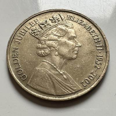 🌹外币初藏🌹🐯2026年第45场   每周二四六晚8️⃣点  世界硬币 英国 2002年 伊丽莎白二世 金禧纪念章 32毫米