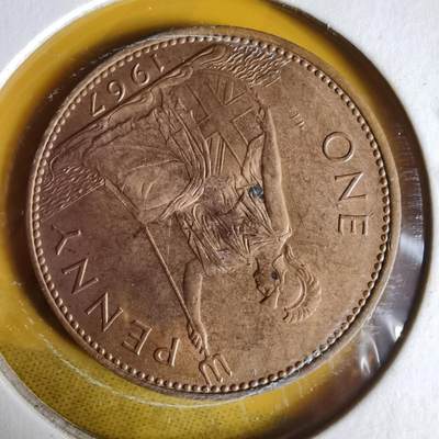 沼泽如烟--第1062场 英国1967年1便士