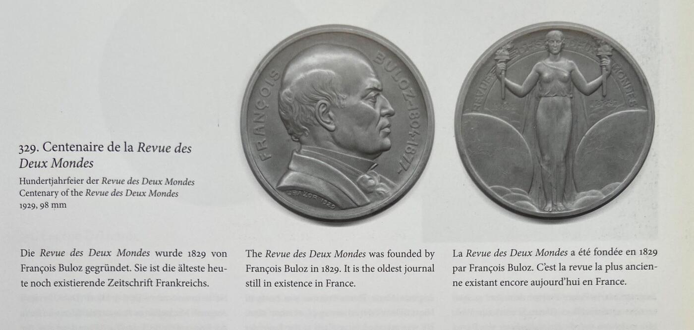 掌中浮雕-藏着的欧洲第059场 NGC MS65 : 1929年法国“两个世界的审阅一百周年纪念”纪念铜章，98mm，裸章重约450克   