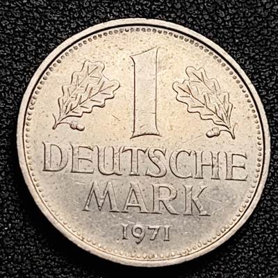 泉币菌-第230场-拍品多 请提前出价 197个年 德国 1马克镍铜硬币 鹰 23.5毫米 纪念币铜钱