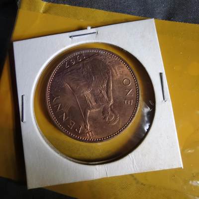 沼泽如烟--第1062场 英国1967年1便士