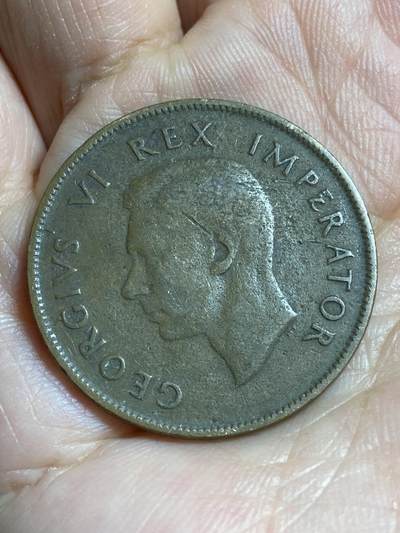 2026年第四十七场(总第二百一十六场）外国好品散币场(免佣金) 英属南非1941年1便士(乔治六世第一版)