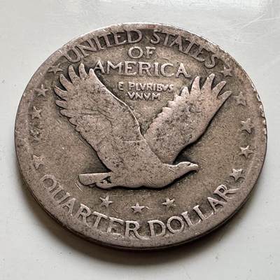 🌹外币初藏🌹🐯2026年第45场   每周二四六晚8️⃣点  世界硬币 美国 站立自由女神 25分银币 6.25克-24.3毫米-90%银