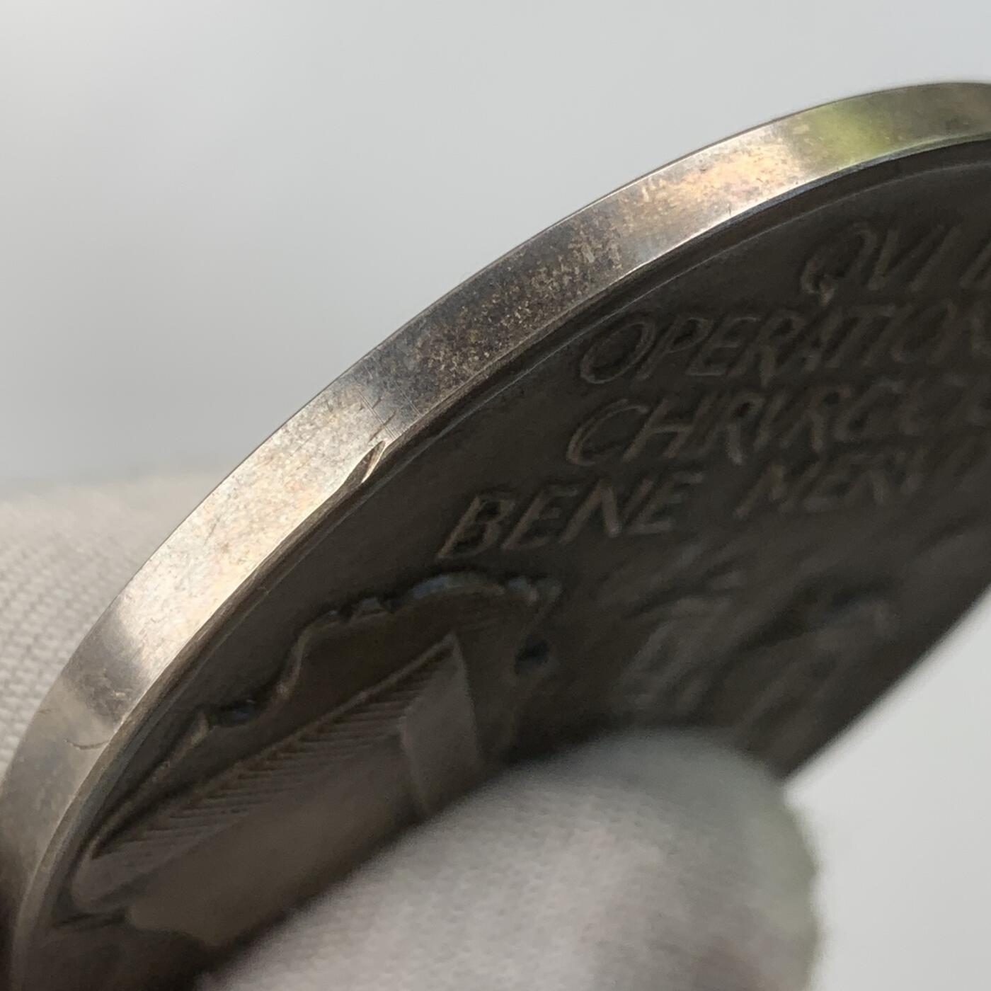 掌中浮雕-藏着的欧洲第059场 1922年英国阿尔弗雷德·威尔特医生纪念银章，57.5mm，97.2g，原盒