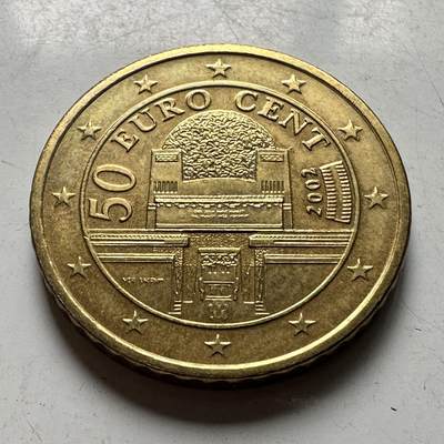 🌹外币初藏🌹🐯2026年第45场   每周二四六晚8️⃣点  世界硬币 奥地利2002年50欧分