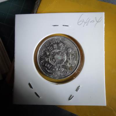 沼泽如烟--第1064场 加拿大2000年25分纪念币