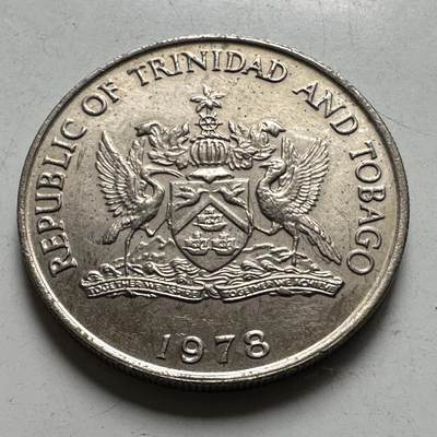 🌹外币初藏🌹🐯2026年第45场   每周二四六晚8️⃣点  世界硬币 特立尼达和多巴哥1978年50分