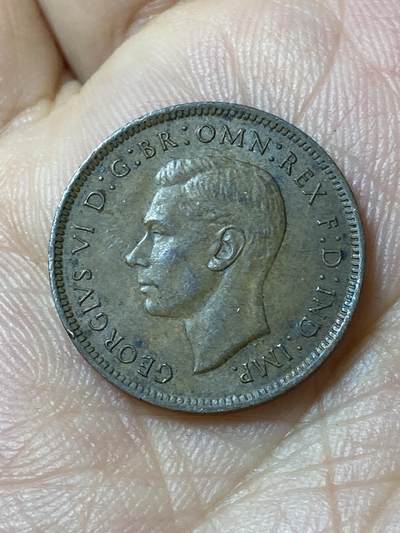 2026年第四十七场(总第二百一十六场）外国好品散币场(免佣金) 英国🇬🇧1943年1法新(乔治六世第一版)