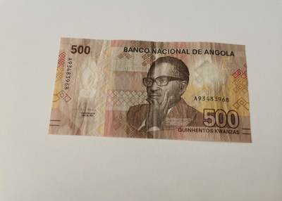 零零发流通品外国纸币拍卖 无佣金 安哥拉500首发A冠