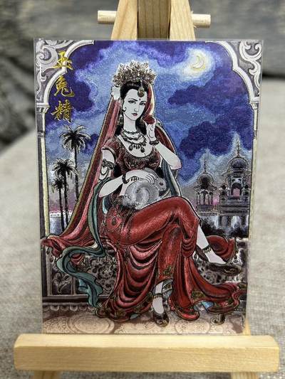 喜灰玩卡拍卖第八期，接拍品0佣金，欢迎送拍，释放现金流，让自己有资金可以购买更多喜欢的卡牌，让别的卡友能淘到更多心仪的卡牌 卡德曼 西游记 贾志鹏老师绘 玉兔精 黑风怪 一组两张 折光粗闪