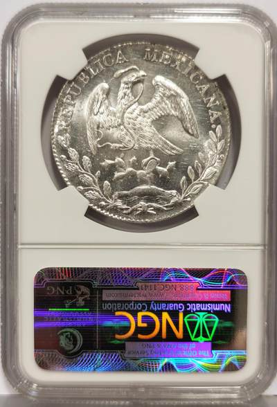 博洋堂“生趣盎然”4月精品专场暨第169期（全场包邮） NGC MS63 墨西哥1893年MO AM版花边鹰洋，窖藏开卷原光，状态非常一流